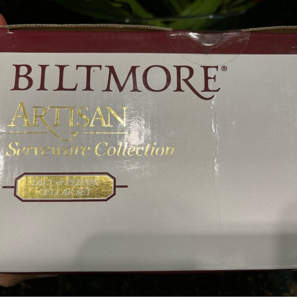 Biltmore Artisan Marble  And Wood Salt & Pepper Cellar Set. NIB! - Picture 5 of 6